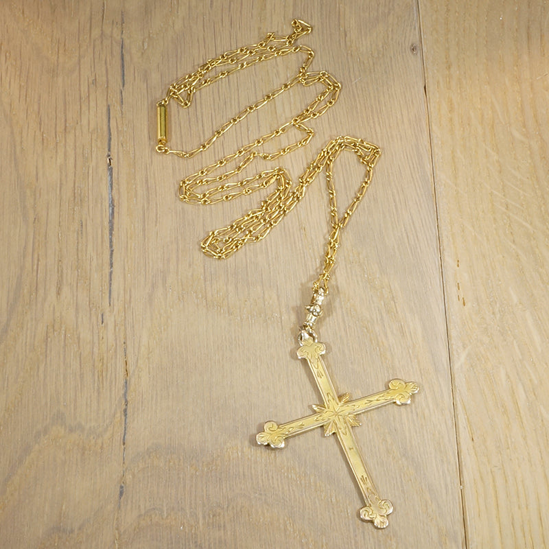 Lovely Antique Provincial Gold Cross