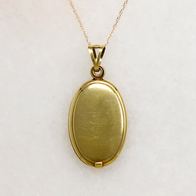Engraved Gold Swivel Locket from UnoAErre