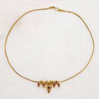 Pradesh Style 18k Gold & Ruby Choker