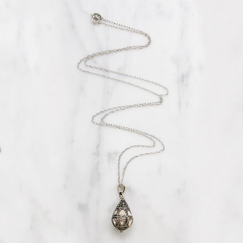 Rose Cut Diamond Encrusted Mughal Ball Pendant