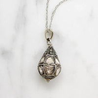 Rose Cut Diamond Encrusted Mughal Ball Pendant