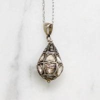 Rose Cut Diamond Encrusted Mughal Ball Pendant
