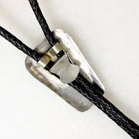 Stunning Green Turquoise in Silver Bolo Tie