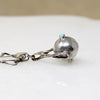 Mid Century Sterling Silver Fancy Link & Orb Necklace