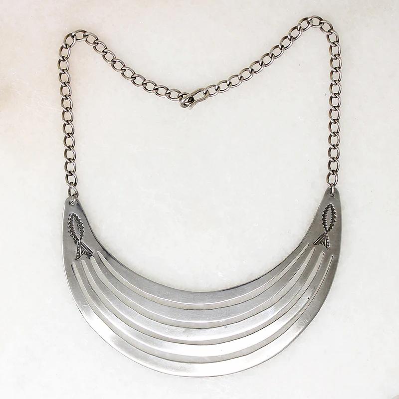 Flirty Fish Sterling Bib Necklace