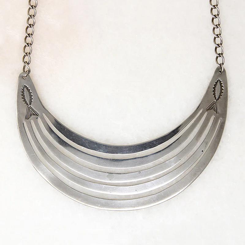 Flirty Fish Sterling Bib Necklace