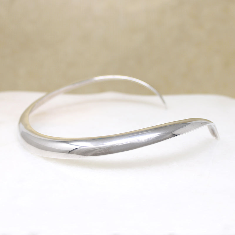 Sensual Sterling Silver Torc Collar Signed CORO