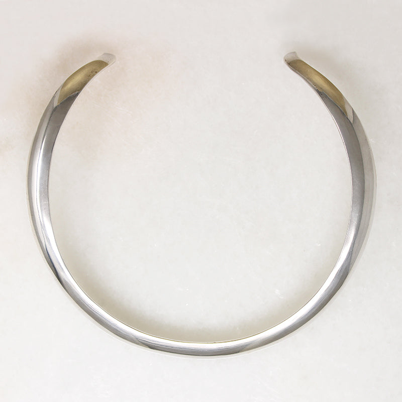 Sensual Sterling Silver Torc Collar Signed CORO