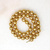 Glossy Gold Filled Bead Necklace by Winard