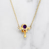 Art Nouveau Amethyst & Pearl Necklace by Blank & Co.