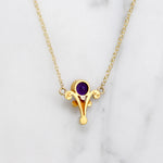Art Nouveau Amethyst & Pearl Necklace by Blank & Co.