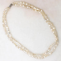 Tropical Moonlight Double-Strand Pearl Necklace