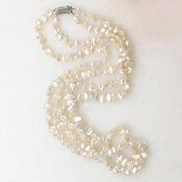 Tropical Moonlight Double-Strand Pearl Necklace