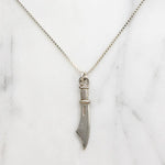 Swashbuckling Sterling Silver Scimitar Necklace