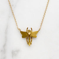 Delicate Enamel Damselfly with Pearls Conversion Pendant