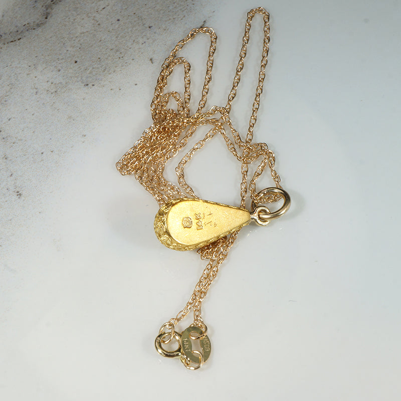 Etruscan Revival Gold Filigree & Pearl Pendant