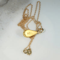 Etruscan Revival Gold Filigree & Pearl Pendant