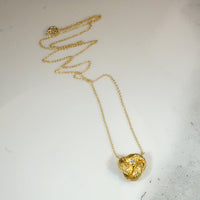 Victorian Love Knot Necklace with Sparkly Little Diamond
