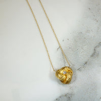 Victorian Love Knot Necklace with Sparkly Little Diamond