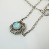 Petite Opal in Engraved Hexagon Conversion Pendant