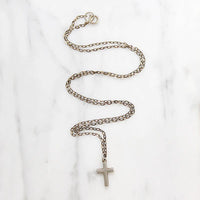 Dainty Sterling Silver Cross Necklace