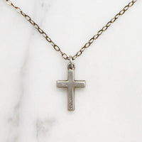 Dainty Sterling Silver Cross Necklace