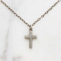 Dainty Sterling Silver Cross Necklace