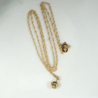 Delightful Diamond Solitaire in Gold Bezel Pendant