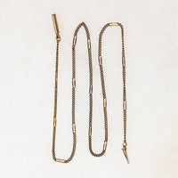 Gold Filled Victorian Curb Chain with Fancy Flat Links