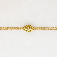 Victorian Gold Filled Rope Chain with Pearl-Set Slide
