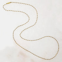 Dainty 9k Gold Edwardian Figaro Chain