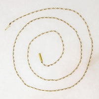 Dainty 9k Gold Edwardian Figaro Chain