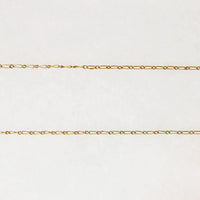 Dainty 9k Gold Edwardian Figaro Chain