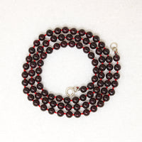 Lush 25" Strand of Vintage Garnet Beads