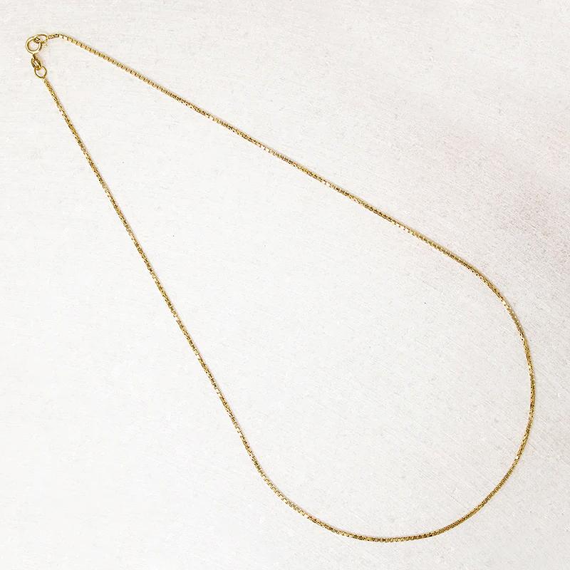 Supple 18" Vintage Gold Box Chain