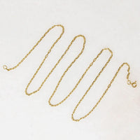 Fine Gauge Anchor Chain in Luxe 18k Gold