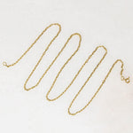 Fine Gauge Anchor Chain in Luxe 18k Gold