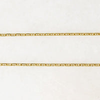 Fine Gauge Anchor Chain in Luxe 18k Gold