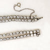 Double Strand Rhinestone Line Choker Necklace