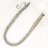 Double Strand Rhinestone Line Choker Necklace