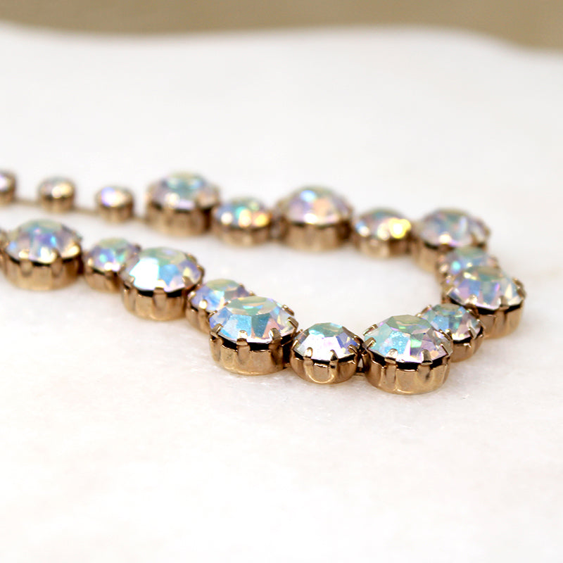 Enchanting Aurora Borealis Rhinestone Choker