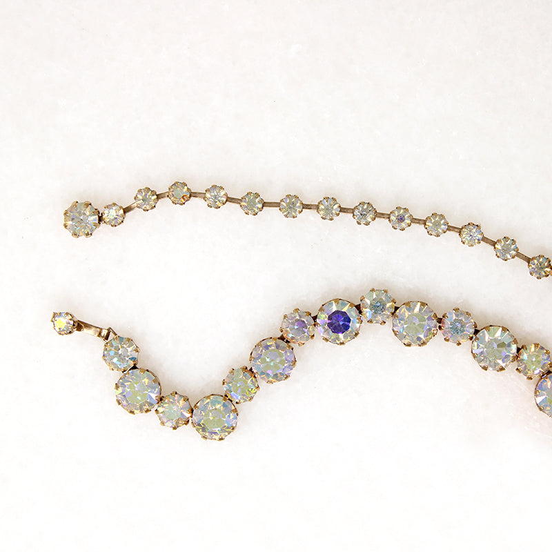 Enchanting Aurora Borealis Rhinestone Choker