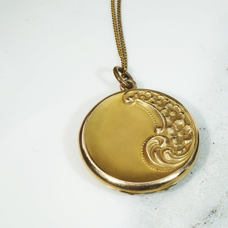 Gold heart-shaped locket and gold-filled chain – Marci Liroff Jewelry