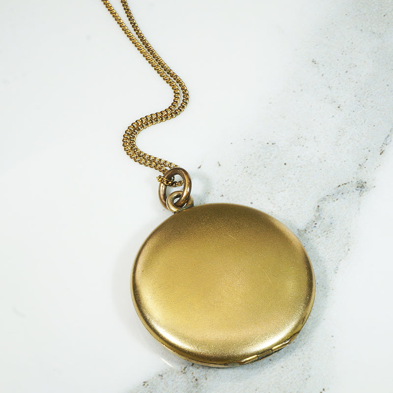 Floral Flourish Victorian Gold Filled Locket