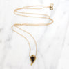 Alaskan Gold Rush Petrified Tusk & Nugget Necklace