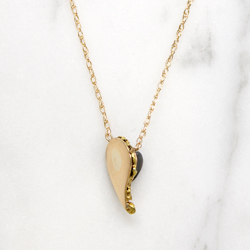 Alaskan Gold Rush Petrified Tusk & Nugget Necklace