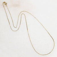 Supple & Lightweight 18k Gold Vintage Box Chain