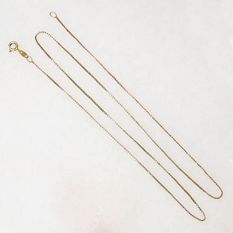 Supple & Lightweight 18k Gold Vintage Box Chain
