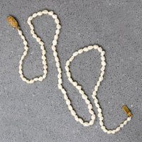 Light Rice Krispie Pearl Necklace