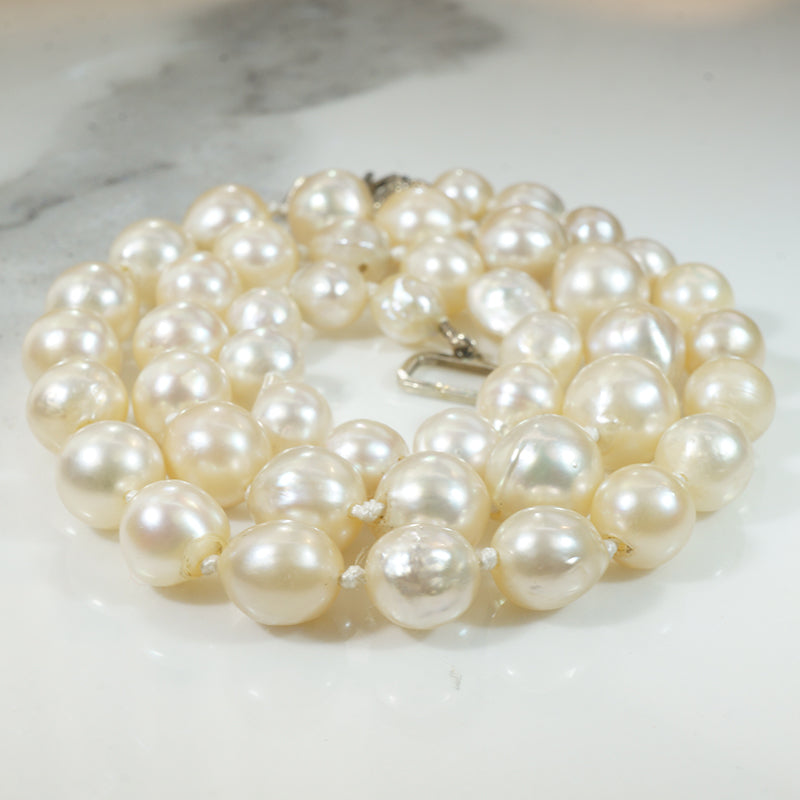 Creamy Semi-Baroque Pearls c.1930